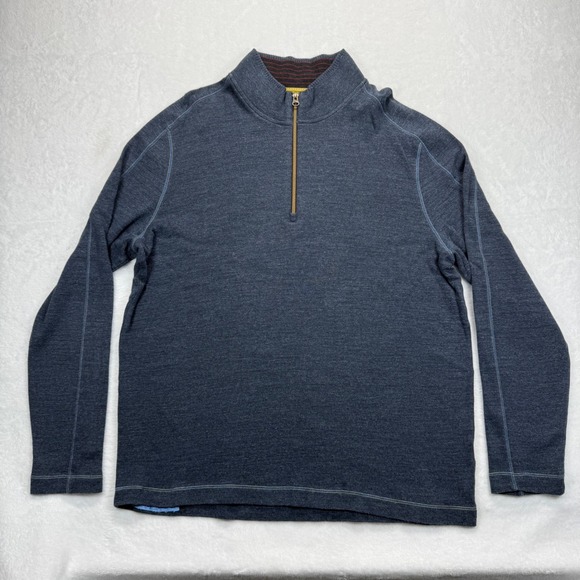 Robert Graham Other - Robert Graham Quarter Zip Pullover Sweater‎ Knit Long Sleeve Casual XL